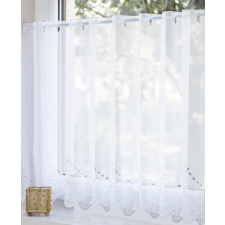 Látvány Textil Kft Fehér voila vitrage függöny hímzett Morava 90x160cm lakástextília