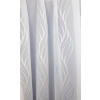 Látvány Textil Kft Nyírt mintás fehér voila kész függöny türkisz bézs hullám HD88. 160x170cm