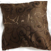 Látvány Textil Kft Sötétbarna szatén díszpárna huzat 40x40cm