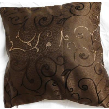Látvány Textil Kft Sötétbarna szatén díszpárna huzat 40x40cm lakástextília