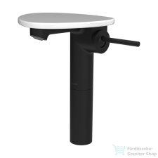 Laufen ADA magasított mosdó csaptelep leeresztő nélkül, PVD matt fekete/fényes fehér HF506714511060 csaptelep