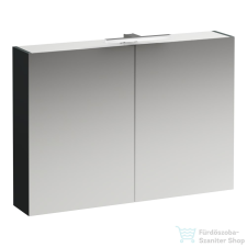 Laufen BASE 100 tükrös szekrény, világítással és dugaljzattal, traffic grey H4028521102661 fürdőszoba bútor