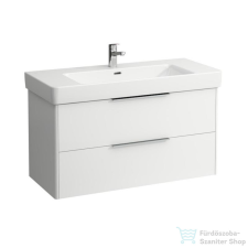 Laufen Base 101x44 cm-es 2 fiókos alsószekrény H813966 mosdóhoz,fényes fehér H4024521102611 fürdőszoba bútor