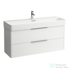 Laufen Base 118 cm széles két fiókos alsószekrény H810289 mosdóhoz,Fényes fehér H4024721102611 fürdőszoba bútor