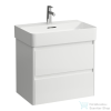 Laufen BASE 2.0 62x40 cm-es, 2 fiókos fali mosdótartó szekrény VAL H810284 mosdóhoz, fényes fehér H4113921082611