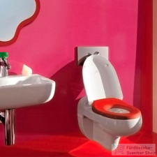 Laufen Florakids lassú záródású WC tető piros H8910310620001 ( 891031 ) takarító és háztartási eszköz