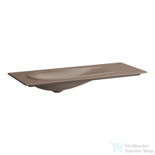 Laufen ILBAGNOALESSI 120x50 cm-es beépíthető mosdó kerámia leeresztő szeleppel,Caffé matt H8179791881041 szaniter