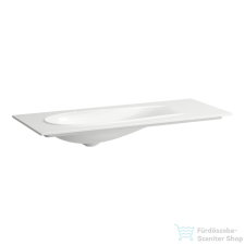 Laufen ILBAGNOALESSI 120x50 cm-es beépíthető mosdó kerámia leeresztő szeleppel,matt fehér H8179797571041 szaniter