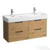Laufen JUNA 117x40 cm alsószekrény, 4 fiók, VAL H814282 mosdóhoz, vad tölgy H4116441092671