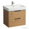 Laufen JUNA 62x44 cm alsószekrény, 2 fiók, PRO S H810964 mosdóhoz, Vad tölgy H4115021092671