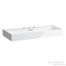 Laufen Kartell 100x46 cm-es csiszolt aljú mosdó 3 csaplyukkal,fehér H8163370001081 szaniter