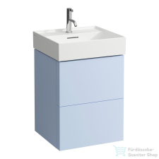 Laufen Kartell By Laufen 48x45 cm-es két fiókos alsószekrény H810332 mosdóhoz,Grey Blue H4075090336451 fürdőszoba bútor