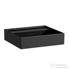 Laufen Kartell By Laufen 50x46 cm-es mosdó csaplyuk nélkül,fényes fekete H8103320201091 szaniter