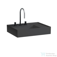 Laufen Kartell By Laufen 60x46 cm-es mosdó 3 csaplyukkal,Graphite matt H8183347581581 szaniter