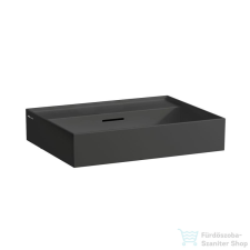 Laufen Kartell By Laufen 60x46 cm-es mosdó csaplyuk nélkül,matt fekete H8103337161091 szaniter