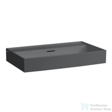 Laufen Kartell By Laufen 80x46 cm-es mosdó csaplyuk nélkül,graphite matt H8103367581091 szaniter