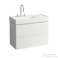 Laufen Kartell By Laufen alsószekrény két fiókkal matt fehér színben, 810338 mosdóhoz H4076180336401 ( 407618 ) fürdőszoba bútor