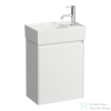 Laufen Lani 43,5 cm-es 1 ajtós alsószekrény H815334 mosdóhoz ajtózsanér jobb oldalon, fényes fehér H4039021122611