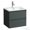 Laufen Lua 60 cm-es mosdó és alsószekrény kombináció 2 fiókkal,Traffic Grey H8600832661041