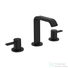 Laufen MEDA 3-lyukú mosdó csaptelep, leeresztő nélkül, PVD matt titán fekete HF506612428000 csaptelep