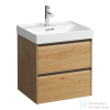 Laufen Meda 53,4x44,8 cm-es 2 fiókos fali szekrény H810112 mosdóhoz,vad tölgy H4215620112671