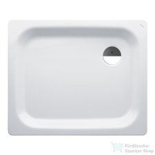 Laufen Platina 90x75 cm-es acéllemez zuhanytálca szifon nélkül, fehér H2150130000401 kád, zuhanykabin