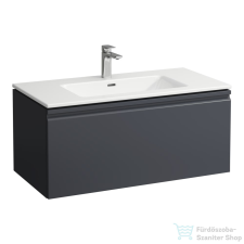 Laufen Pro S 100x50 cm-es 1 fiókos mosdó és alsószekrény kombináció,grafit H8609654801041 fürdőszoba bútor
