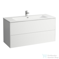 Laufen Pro S 120x50 cm-es 2 fiókos mosdó és alsószekrény kombináció,matt fehér H8649632601041 fürdőszoba bútor