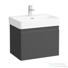 Laufen Pro S 51x37x39 cm-es 1 fiókos alsószekrény H818958 mosdóhoz,grafit H4830210954801 fürdőszoba bútor