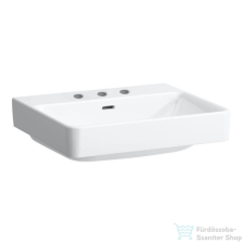 Laufen Pro S 55x46,5 cm-es mosdó 3 csaplyukkal,fehér H8109620001081 szaniter