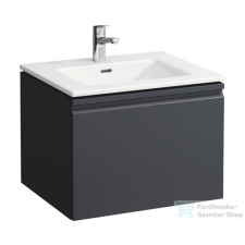 Laufen Pro S 60x50 cm-es belső fiókos mosdó és alsószekrény kombináció egy fiókkal,Grafit H8609624801041 fürdőszoba bútor