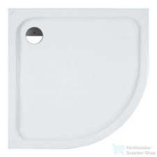 Laufen SOLUTIONS 100x100 cm-es negyedköríves akril zuhanytálca, fehér H2135030000001 kád, zuhanykabin