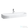 Laufen Sonar 100x42 cm-es csiszolt aljú mosdótál,1 csaplyukkal,túlfolyó nélkül,fehér H8163470001111