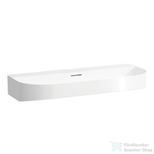 Laufen Sonar 100x42 cm-es csiszolt aljú mosdótál csaplyuk nélkül,matt fehér H8163477571091 szaniter