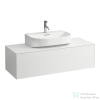 Laufen Sonar 117,5x45,5x34 cm-es 1 fiókos alsószekrény H816341,H816342 mosdókhoz,Matt fehér H4054510341701