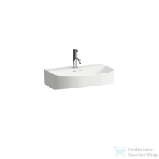 Laufen Sonar 60x42 cm-es csiszolt aljú mosdó,matt fehér H8163427571041 szaniter