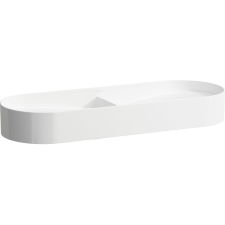 Laufen Sonar mosdótál 100x37 cm félkör alakú fehér H8123480001121 fürdőkellék