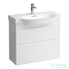 Laufen The New Classic 77,5x31,5 cm-es 2 fiókos alsószekrény H813855 mosdóhoz,matt fehér H4060420851701 fürdőszoba bútor