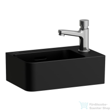 Laufen Val SaphirKeramik 34x22 cm-es kézmosó jobb oldali csaplyukkal,matt fekete H8152807161061 szaniter