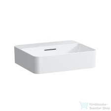 Laufen Val SaphirKeramik 45x38 cm-es pultra ültethető mosdó csaplyuk nélkül,fehér H8122800001091 szaniter