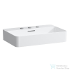 Laufen Val SaphirKeramik 60x40 cm-es pultra ültethető mosdó 3 csaplyukkal,LCC Active bevonattal,fehér H812285A001081