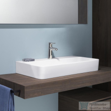 Laufen Val SaphirKeramik 65x42 cm-es csiszolt aljú mosdó túlfolyó nélkül,fehér H8162840001111 szaniter