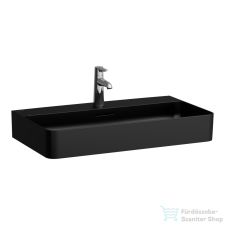 Laufen Val SaphirKeramik 75x42 cm-es mosdó,matt fekete H8102857161041 szaniter