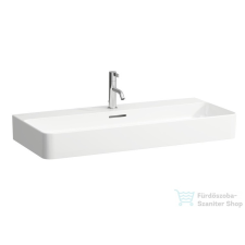 Laufen Val SaphirKeramik 95x42 cm-es csiszolt aljú mosdó,LCC bevonattal,fehér H8162874001041 szaniter