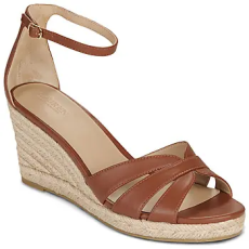 Lauren Ralph Lauren Gyékény talpú cipők NELLIE-ESPADRILLES-WEDGE Barna 37