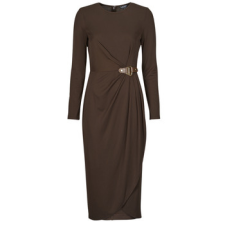 Lauren Ralph Lauren Hosszú ruhák SABLISE-LONG SLEEVE-DAY DRESS Barna US 4 női ruha