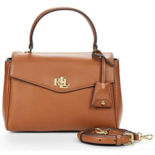 Lauren Ralph Lauren Kézitáskák FARRAH SOFT SATCHEL SMALL Barna Egy méret kézitáska és bőrönd