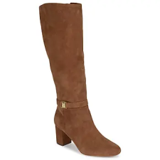 Lauren Ralph Lauren Magas sarkú csizmák KELLIE TALL BOOT Barna 37 női csizma, bakancs