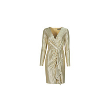 Lauren Ralph Lauren Rövid ruhák CINLAIT-LONG SLEEVE-COCKTAIL DRESS Arany US 2 női ruha
