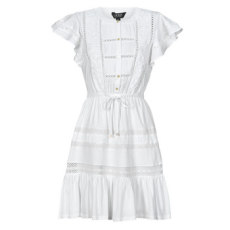 Lauren Ralph Lauren Rövid ruhák TANVEITTE-SHORT SLEEVE-DAY DRESS Fehér EU L